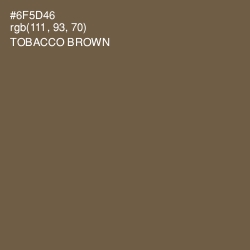#6F5D46 - Tobacco Brown Color Image